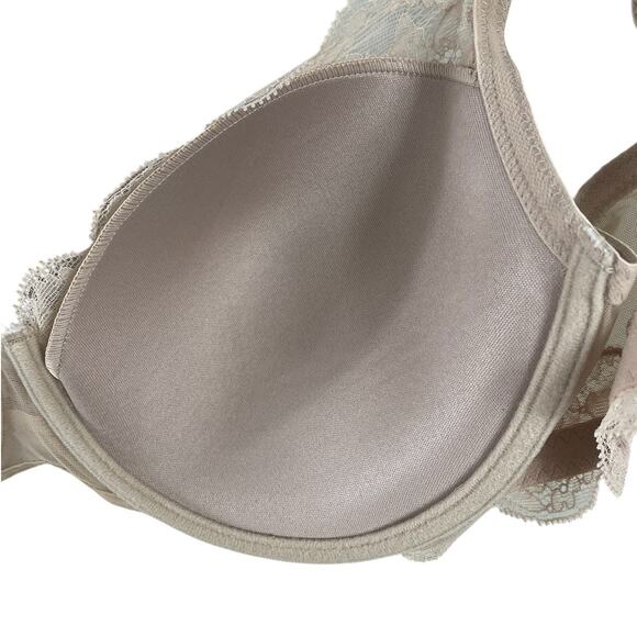 Natori 741199 Elusive Full Fit Contour Bra Scalloped Lace Cafe Size 34 DDD - Picture 6 of 11